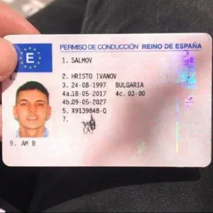 Spain driving license